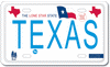 Texas License Plate